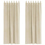 Blackout Curtains 2 pcs Cream 140 x 260 cm Velvet 4107192