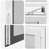 Tilt & Turn Basement Window RISOR 80 x 50 cm 42047319