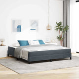 Box Spring Bed with Mattress Dark Grey 180 x 210 cm Fabric 3398756