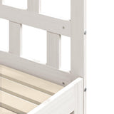 Daybed with Trundle without Mattress White 90x190 cm Single Solid Wood 836211