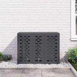 Air Conditioner Cover Anthracite 110 x 50 x 80 cm Steel 865906