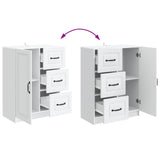 Sideboard with Drawer White 66 x 34.5 x 87 cm Engineered Wood 895775
