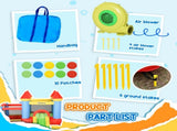 Kids Bounce Castle Inflatable Trampoline Slide Pool Basket for Kids Age 3-10, 3 x 2.75 x 2.1m T3398P348064