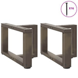 Coffee Table Legs T-Shaped 2 pcs Black 40x25x cm Steel 4013007