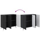 Sideboard Black 89 x 34.5 x 80 cm Engineered Wood 895566