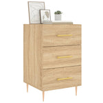 ZNTS Bedside Cabinet Sonoma Oak 40x40x66 cm Engineered Wood 827647