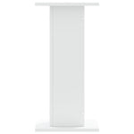 ZNTS Speaker Stands 2 pcs White 30x30x60 cm Engineered Wood 852654