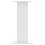 ZNTS Speaker Stands 2 pcs White 30x30x60 cm Engineered Wood 852654