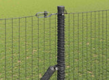Ground Fix Welded Wire Fence 10 x 1.5 m PVC-Coated Steel Grey 3351823