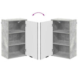 Bathroom Furniture Set Concrete Grey Engineered wood, Metal 3393116