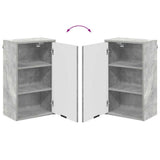 Bathroom Furniture Set Concrete Grey Engineered wood, Metal 3393116