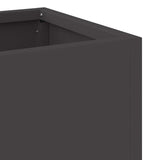 Raised Garden Planter Black 60 x 26 x 45 cm Steel 865883