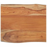 Table Top 70x60x2.5 cm Rectangular Solid Wood Acacia Live Edge 370619