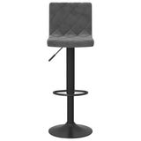 Bar Stools 2 pcs Dark Grey Velvet 333732