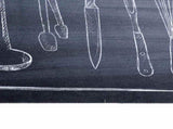 Kitchen Rug Black 180 x 60 cm Velvet 42013431