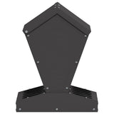 Chicken Feeder Black 30 x 30 x 39 cm Cold-Rolled Steel 874681