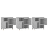 Sideboards 3 pcs Concrete Grey Engineered Wood 3190145