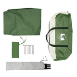 Camping Tarp Green 430x380x210 cm Waterproof 94682