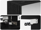 Bathroom Mirror Cabinet Black Oak 30 x 10.5 x 50 cm 889016
