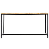 Dining Table 140x70x75 cm Solid Rough Mango Wood 247811
