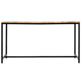 Dining Table 140x70x75 cm Solid Rough Mango Wood 247811