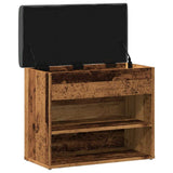 Shoe Bench Old Wood 62x32x50 cm Engineered Wood 857629