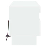 LED TV Cabinet High Gloss White Engineered Wood 896109