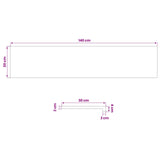 Window Sills 2 pcs Natural 140 x 30 x 2 cm Solid Beech Wood 42048157