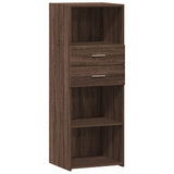 Highboard Brown Oak 45x42.5x124 cm Engineered Wood 846172