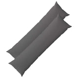 Cushion with Pillow HEERLEN 2 pcs Light Grey Fabric 926066
