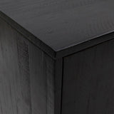 Sideboard Black 75x35x70 cm Solid Pinewood 349924