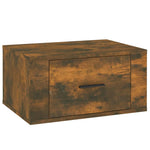 ZNTS Wall-mounted Bedside Cabinets 2 pcs Smoked Oak 50x36x25 cm 816851