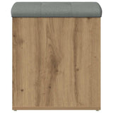 Storage Bench Artisan Oak 42x42x45 cm Engineered Wood 857614