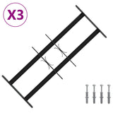 Security Grille for Windows with 2 Crossbars 3 pcs 43-74 cm 42031282