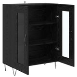 Sideboard Black Oak 69.5 x 34 x 90 cm Engineered Wood 887203