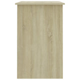Desk Sonoma Oak 100x50x76 cm Engineered Wood 801083