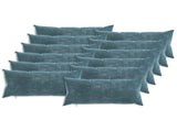 Cushion Cover 12 pcs HEERLEN Blue 40 x 80 cm Chenille Fabric 909969