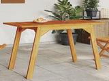 Garden Dining Table 110x56x75 cm Solid Wood Acacia 366372
