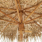 ZNTS Tiki Umbrella with Banana Leaf Canopy 180 cm Bamboo 4108223