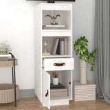 Highboard White 34x40x108,5 cm Solid Wood Pine 820153