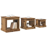Coffee Table 3 pcs Old Wood Engineered Wood 881450