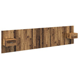 Headboard with Cabinet 3 pcs Old Wood Engineered Wood 3415740