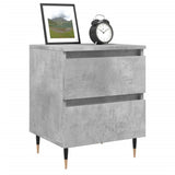 Bedside Cabinet Concrete Grey 40x35x50 cm Engineered Wood 826868