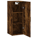 Wall Mounted Cabinet Smoked Oak 34.5x34x90 cm 828865