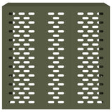Air Conditioner Cover Olive green 110 x 50 x 105 cm Steel 865914