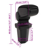 Car Armrest Black 15x32x cm ABS 154683