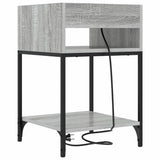 Bedside Cabinet Grey Sonoma 40 x 40 x 61 cm Engineered Wood 859476
