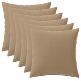 Cushion with Pillow HEERLEN 6 pcs Taupe Polyester 926675