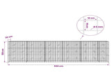 Gabion with 5 mm Wire and 10x10 cm Mesh 550x20x150 cm 3465053