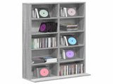 CD Cabinet Grey Sonoma 65 x 23.5 x 97.5 cm Engineered Wood 8012684